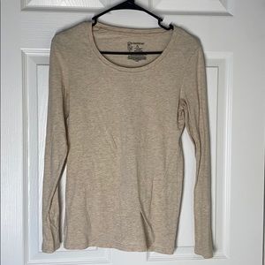 Juniors medium cream long sleeve